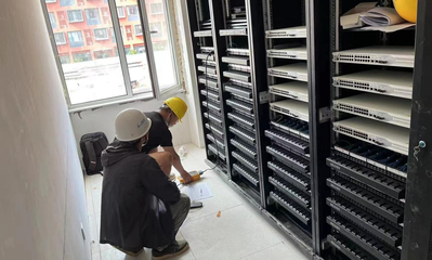 20220802古镇口校区建设最新进展 网络工程安装稳步推进